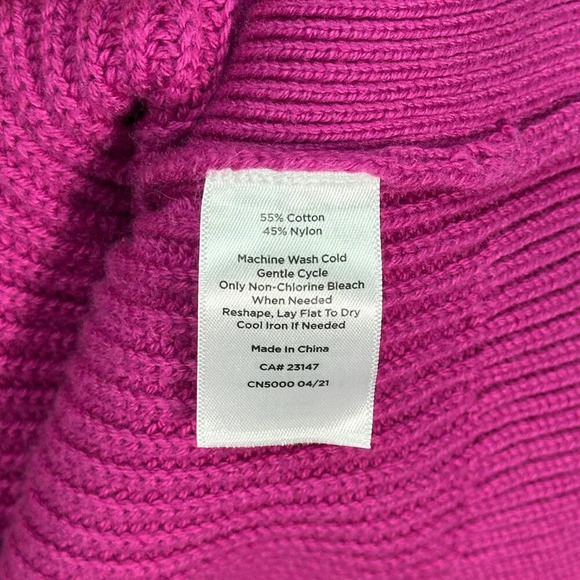 Talbots Purple Knit‎ Cardigan Sweater Large Petite - Picture 4 of 4